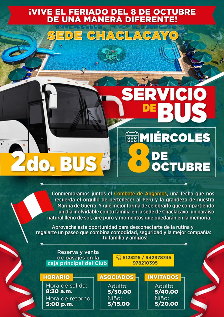 🚌 🇵🇪 2DO BUS A SEDE CHACLACAYO 🇵🇪 🚌