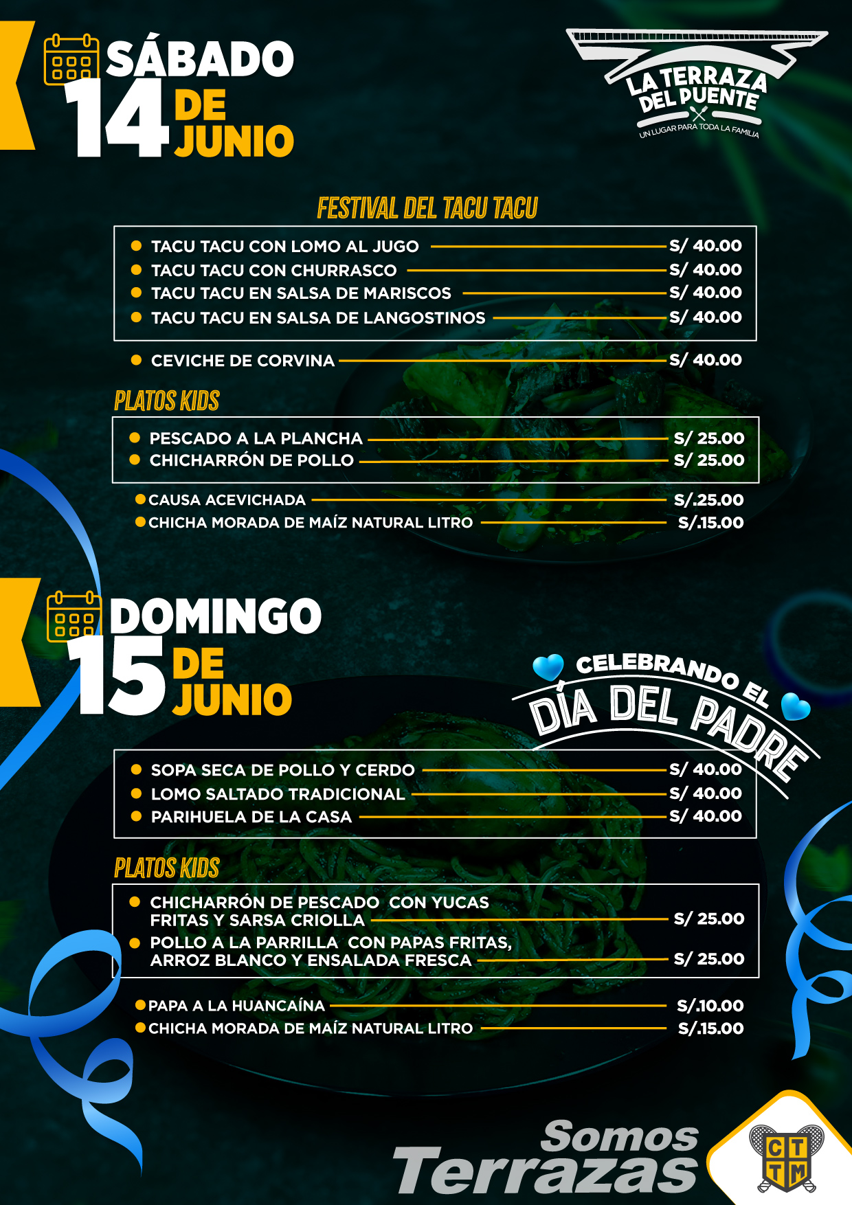 🍽️¡VEN A ALMORZAR ESTE FIN DE SEMANA EN LA TERRAZA DEL PUENTE! 🌉