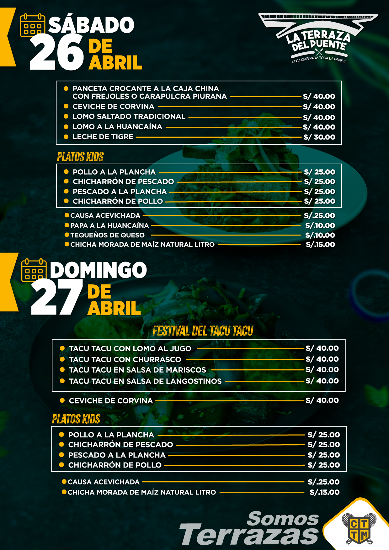 🍽️ ESTE FIN DE SEMANA VEN A "LA TERRAZA DEL PUENTE VILLENA" 🌉