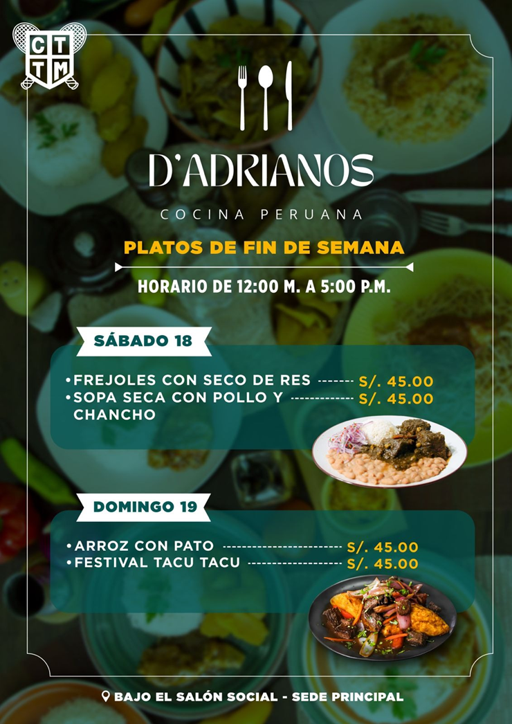🍽️ D’ADRIANOS PRESENTA SABORES ESPECIALES DE FIN DE SEMANA