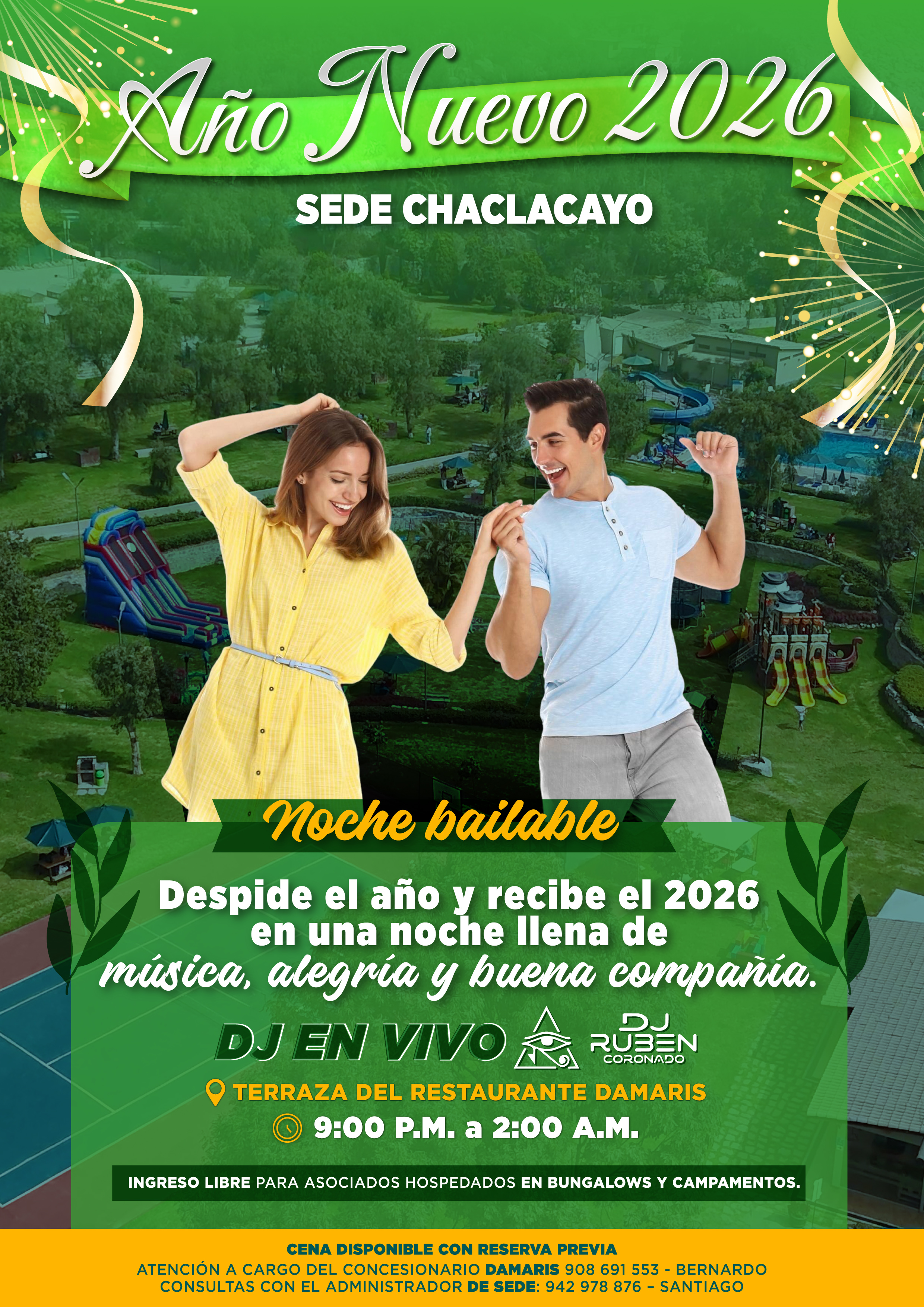🎆🎉 AÑO NUEVO EN SEDE CHACLACAYO ✨💃
