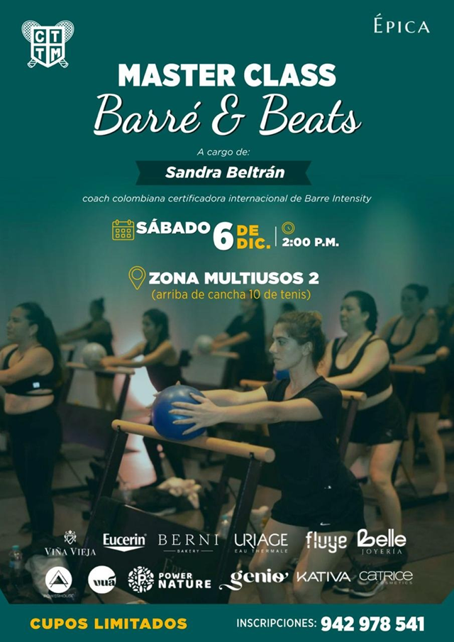 MASTER CLASS BARRÉ & BEATS 🧘‍♀️✨