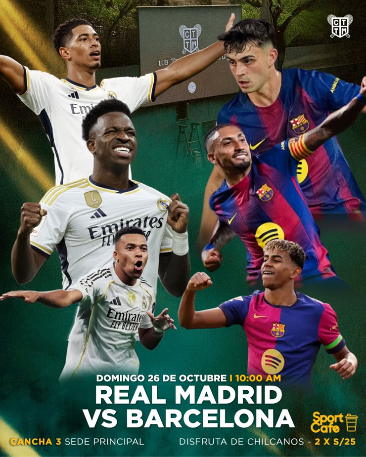 ⚽ REAL MADRID 🆚 BARCELONA: EN PANTALLA GIGANTE 🔥