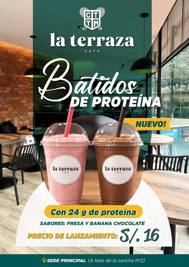 🥤💪 BATIDOS DE PROTEÍNA EN LA TERRAZA CAFÉ 🔥✨