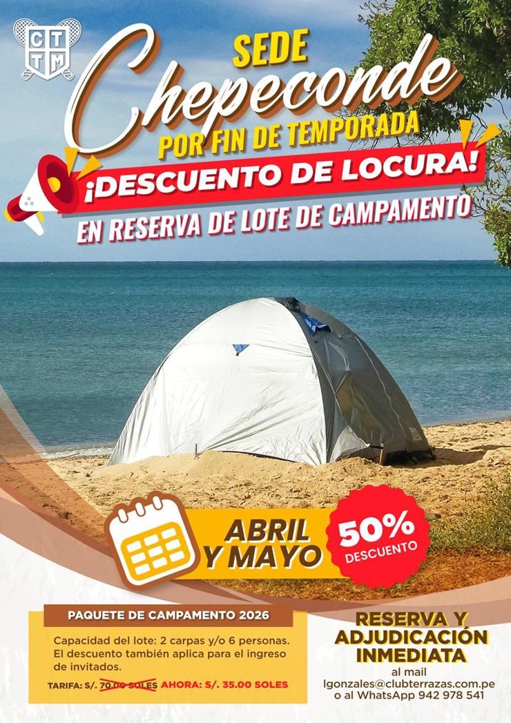 🌴🏖️ DESCUENTO DE LOCURA – CAMPAMENTOS EN CHEPECONDE - ABRIL Y MAYO🔥💥