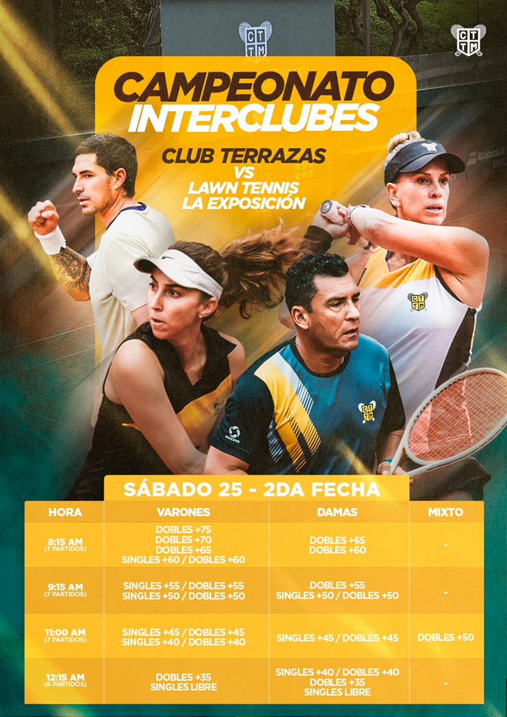 🏆 CAMPEONATO INTERCLUBES: CLUB TERRAZAS VS LAWN TENNIS DE LA EXPOSICIÓN 🎾
