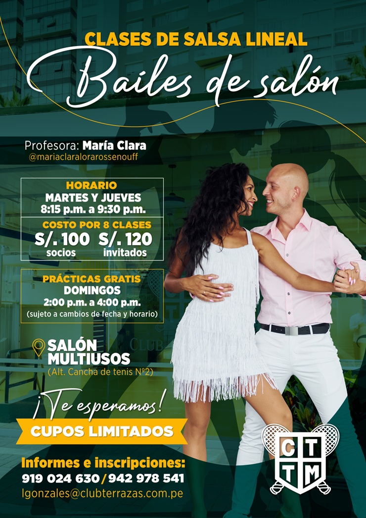 🎶CLASES DE SALSA LINEAL - JULIO 💃🕺