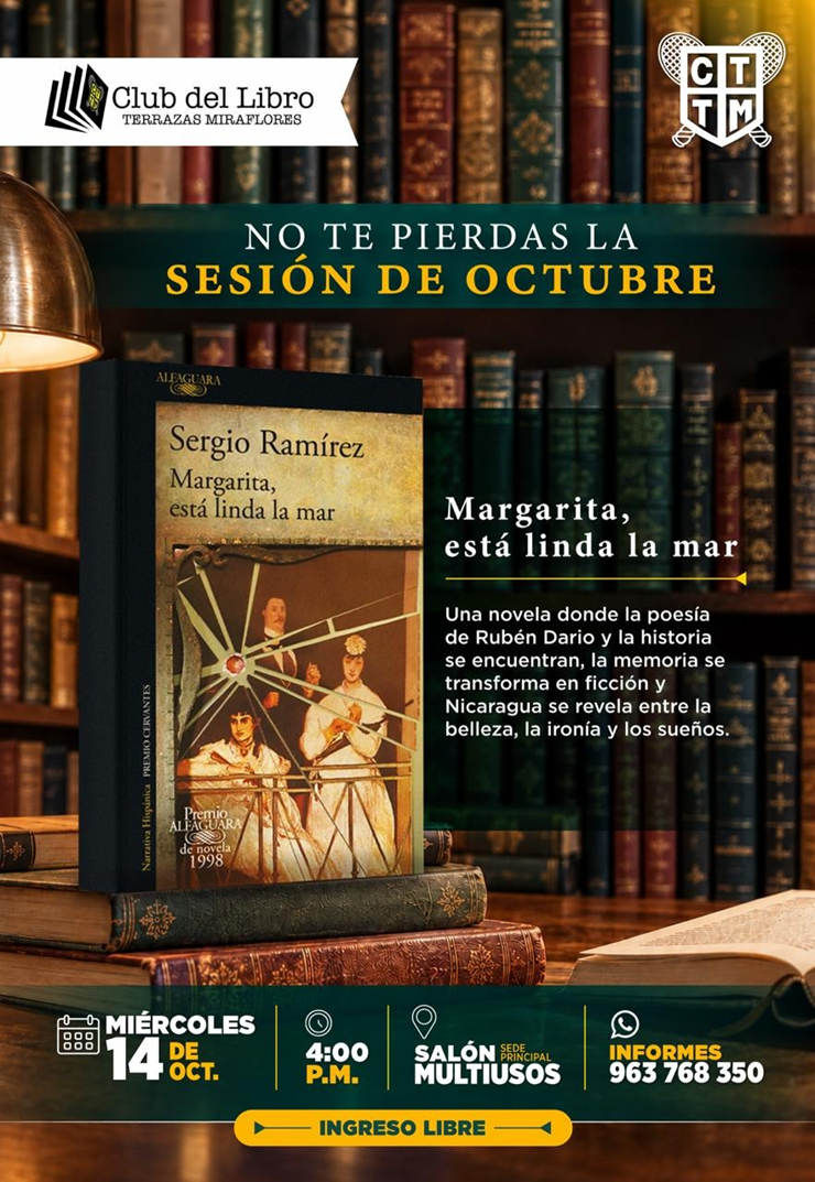 📚 CLUB DEL LIBRO – SESIÓN DE OCTUBRE: “MARGARITA, ESTÁ LINDA LA MAR” 📖