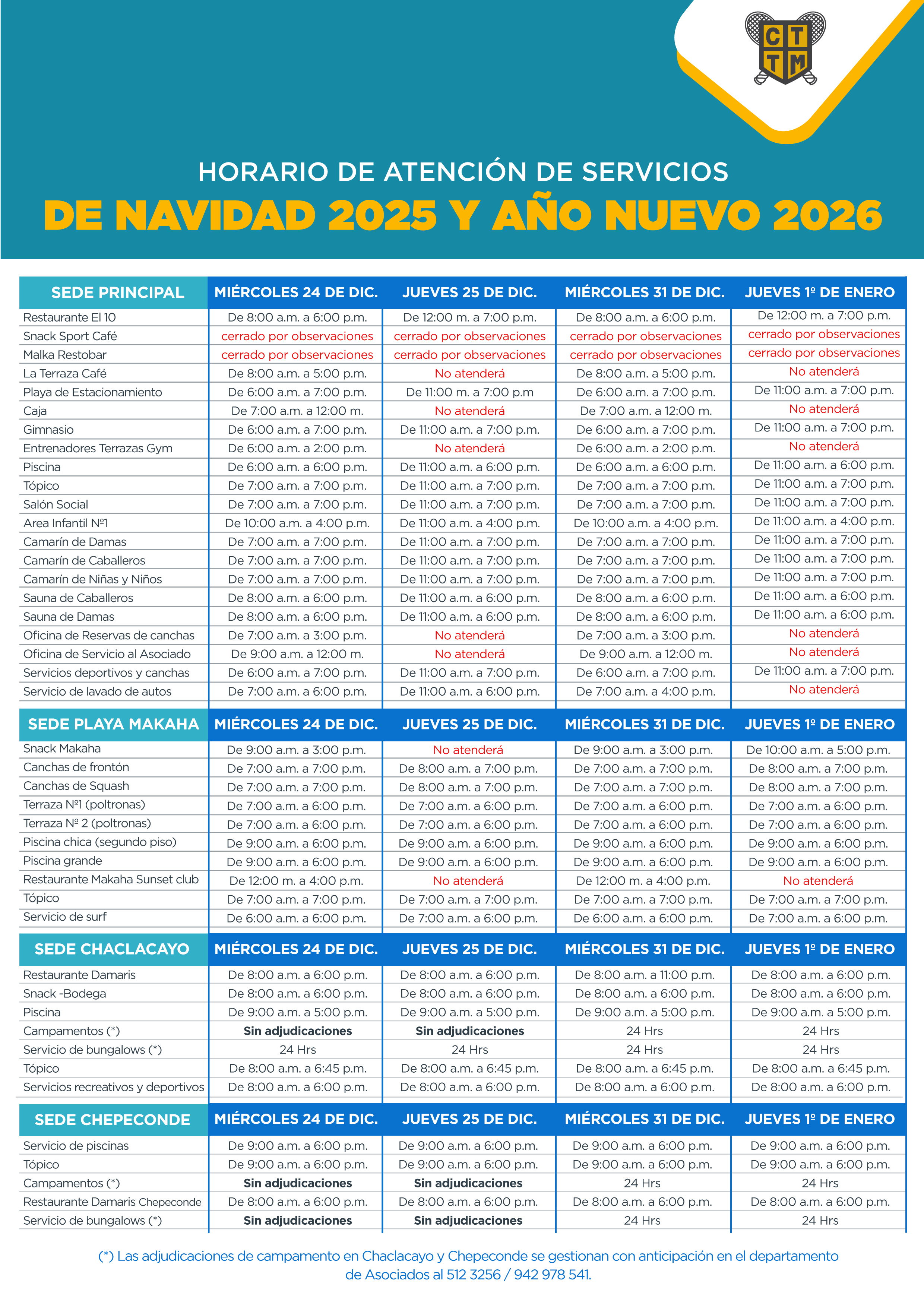 🎄 HORARIO DE ATENCIÓN NAVIDAD 2025 Y AÑO NUEVO 2026 🎆