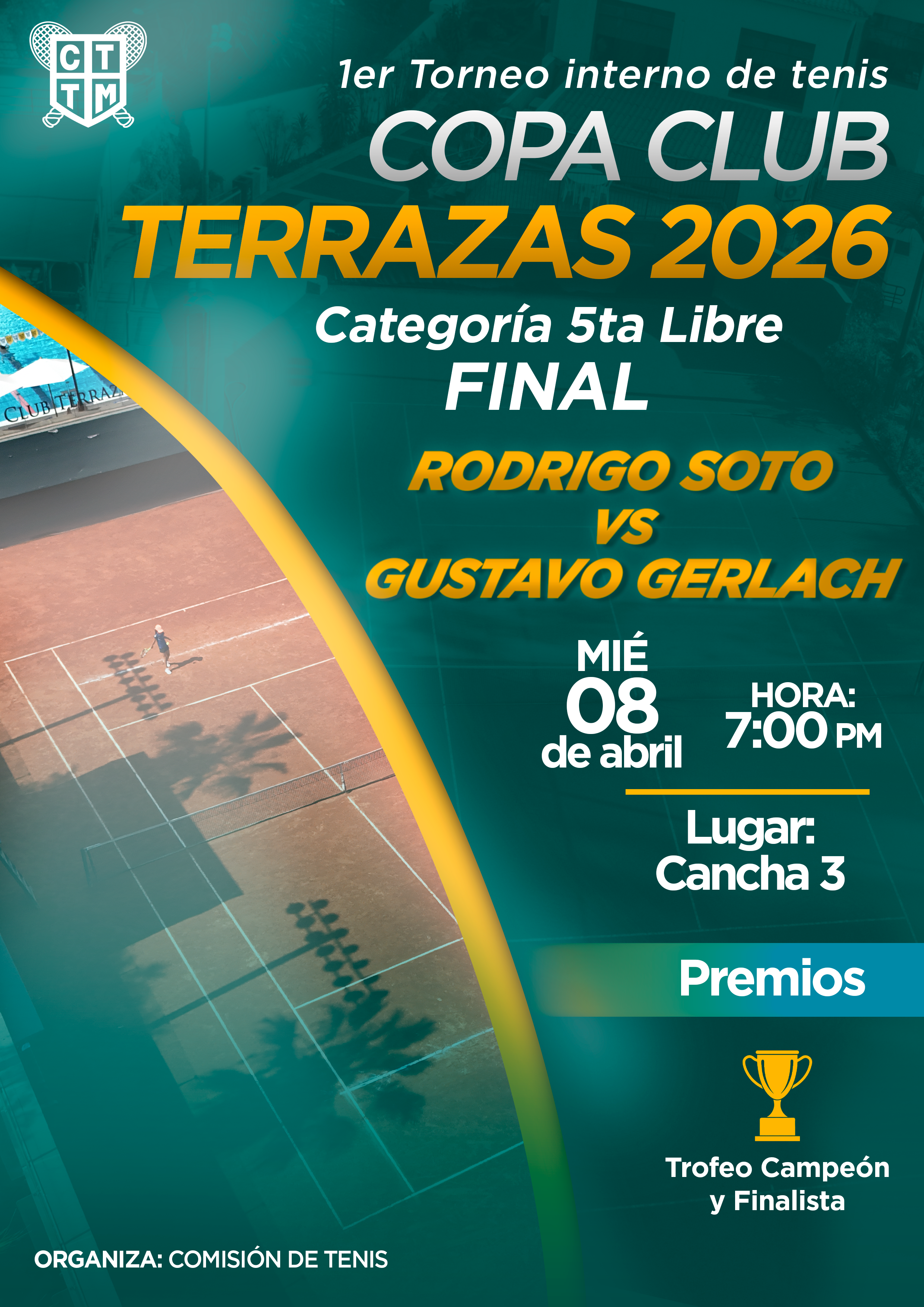 🎾🔥 GRAN FINAL: TORNEO DE TENIS 5TA LIBRE 🔥🏆