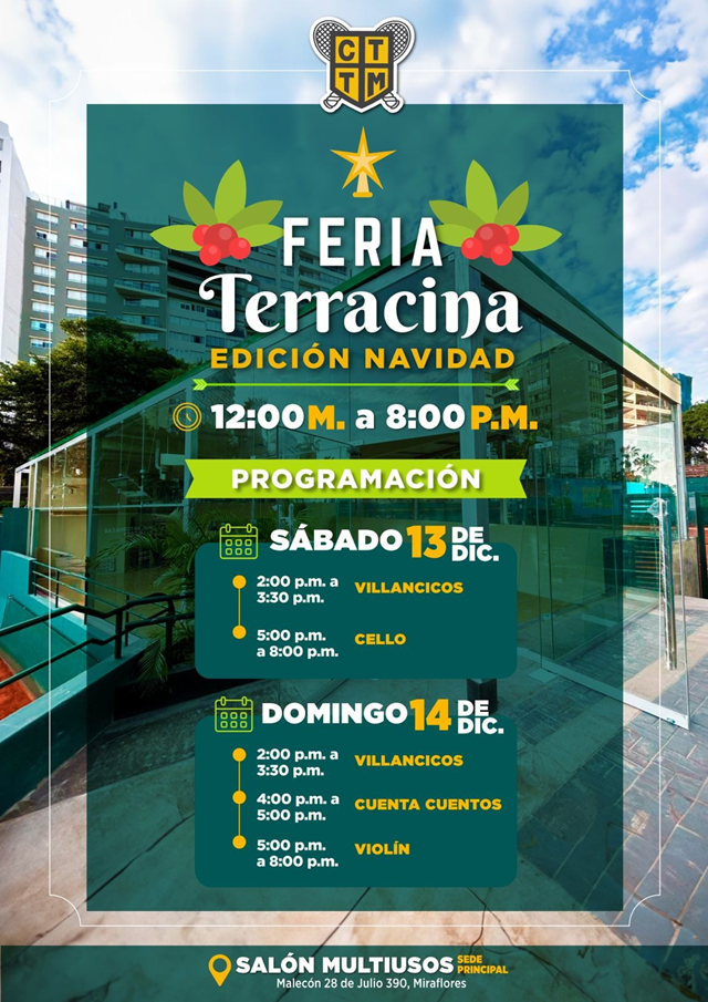 FERIA TERRACINA – EDICIÓN NAVIDAD – PROGRAMACIÓN🎄✨