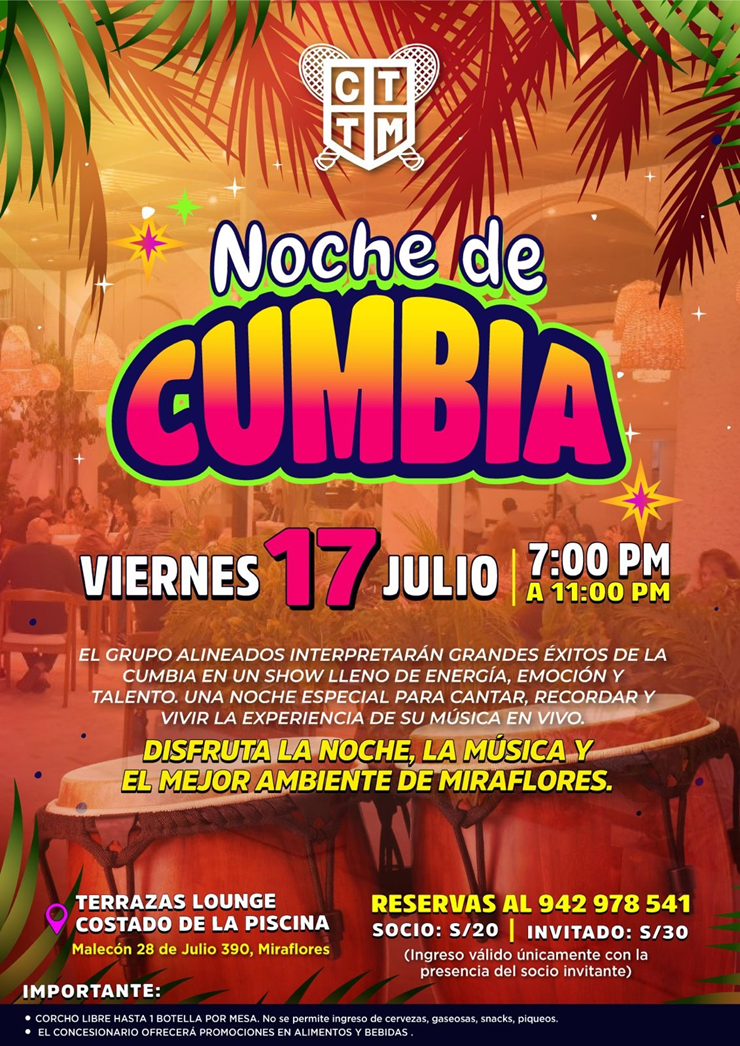 🎶💃 NOCHE DE CUMBIA EN TERRAZAS LOUNGE 🌴✨