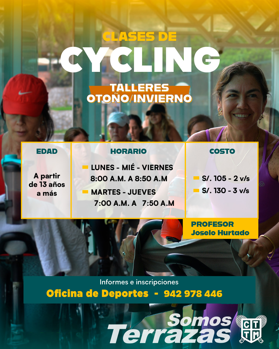 🚴‍♀️ CLASES DE CYCLING ⚡