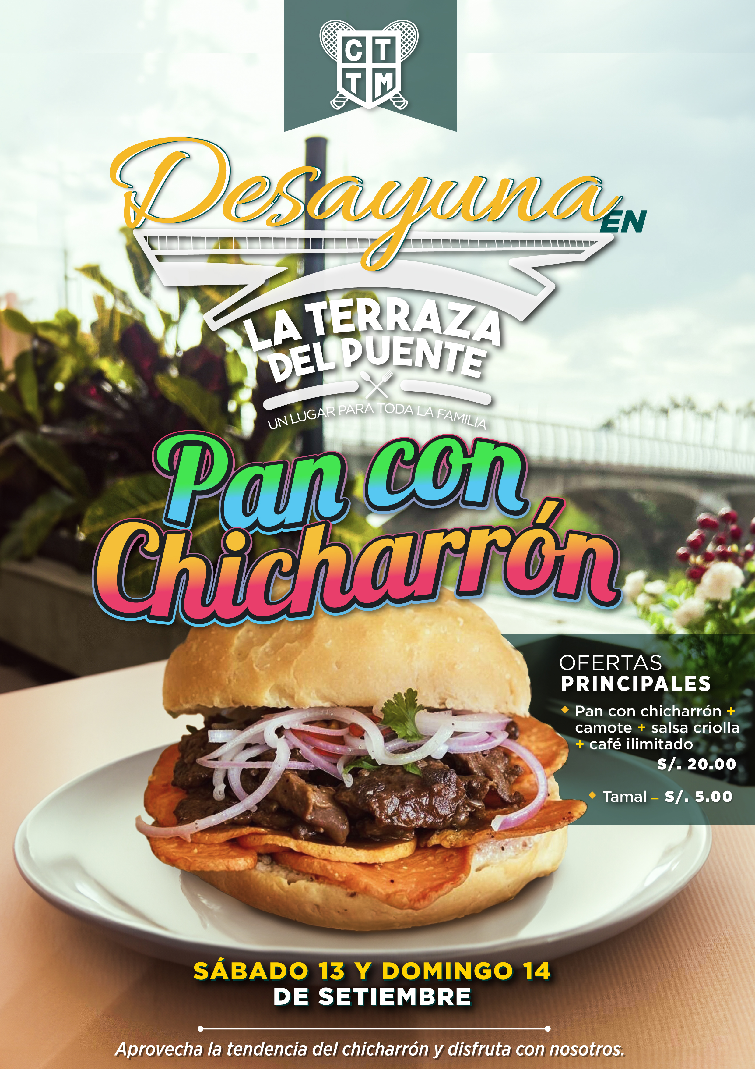 🥖☕ DESAYUNA EN LA TERRAZA DEL PUENTE 🍽️