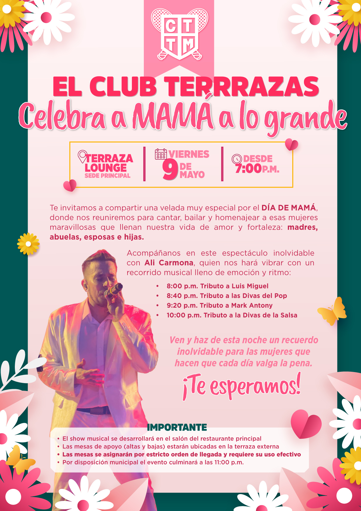 🎉 EL CLUB TERRAZAS CELEBRA A MAMÁ A LO GRANDE 💐👩‍👧‍👦💖