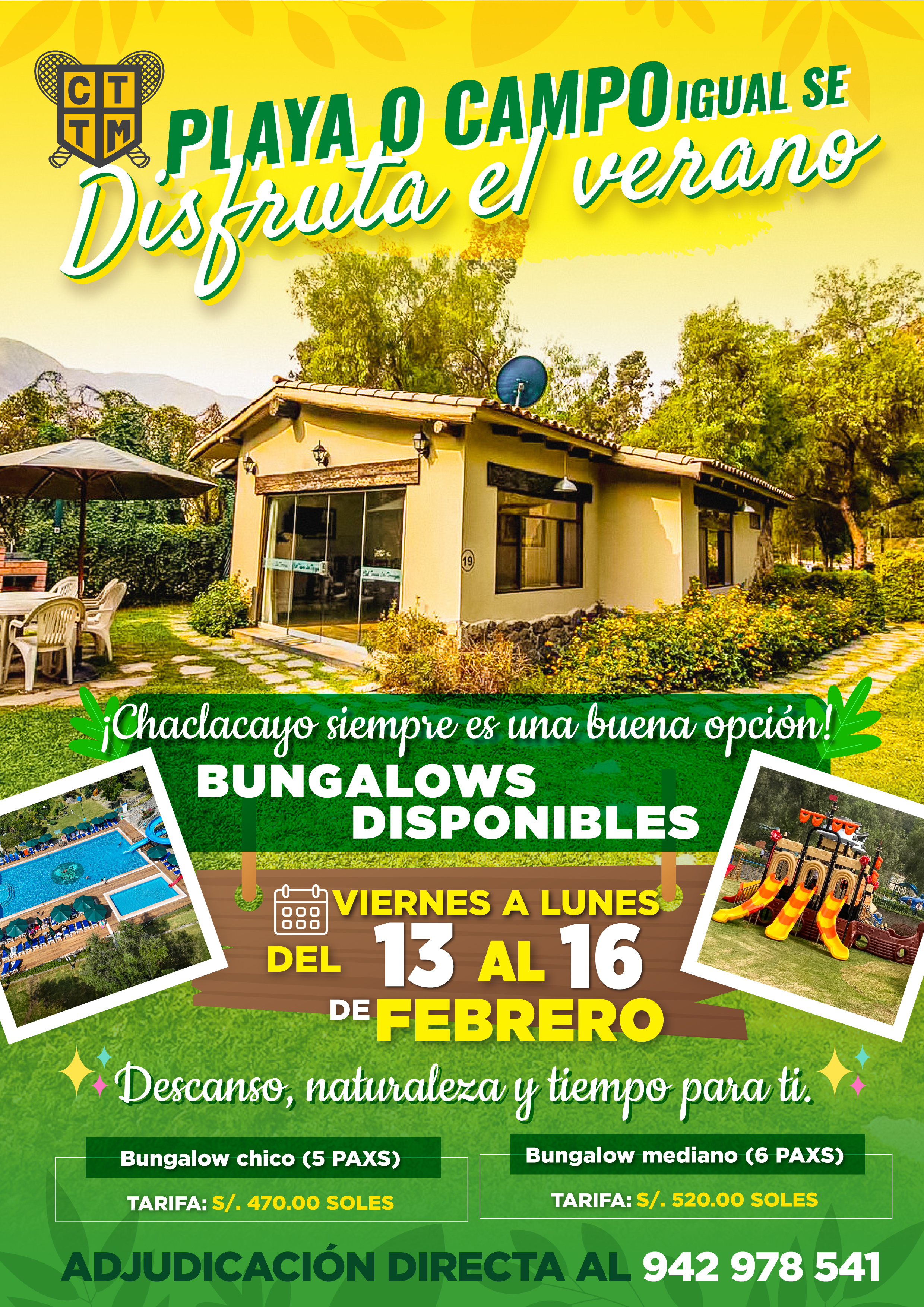 🌴☀️ ¡PLAYA O CAMPO… DISFRUTA EL VERANO EN CHACLACAYO! 🏡🌿