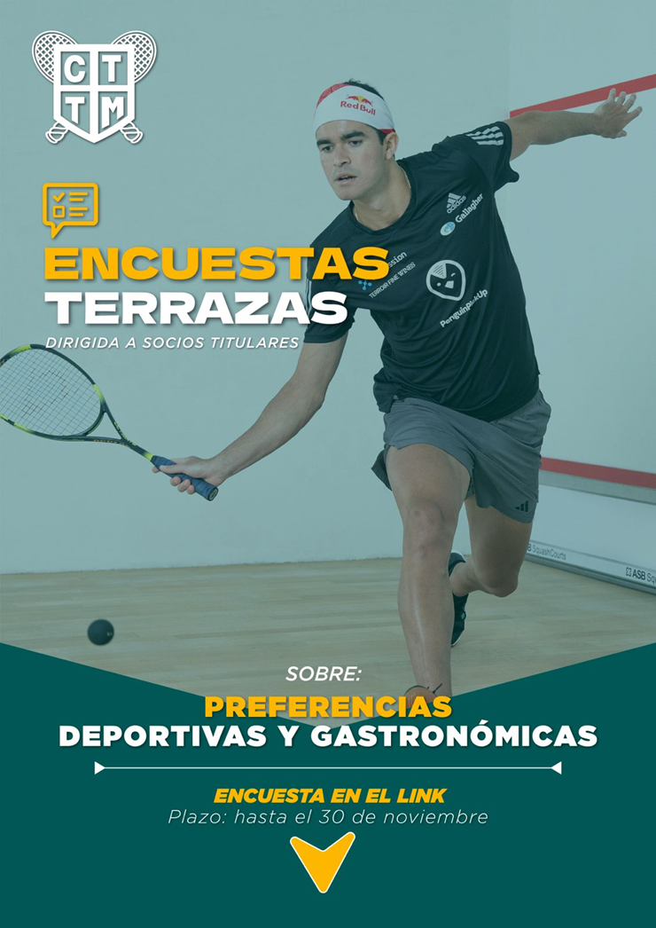 📋 ENCUESTA TERRAZAS: PREFERENCIAS DEPORTIVAS Y GASTRONÓMICAS 🏸🍽️