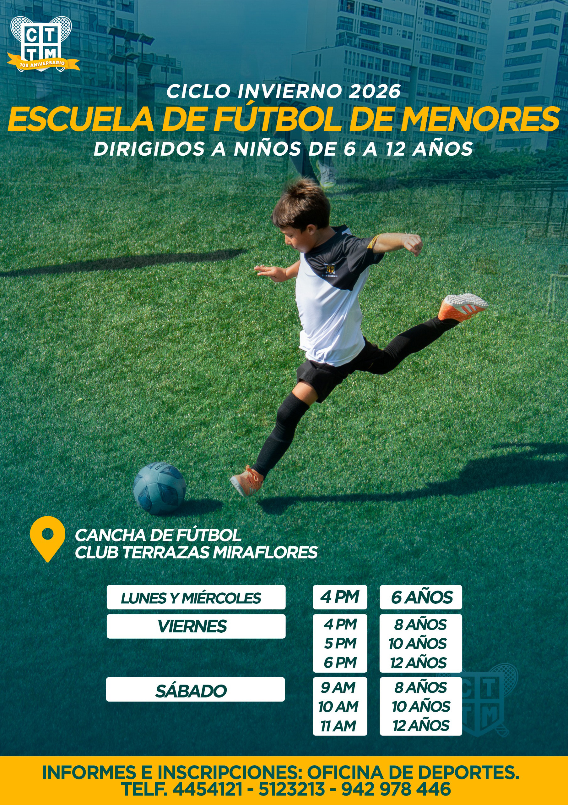 ⚽🔥 CICLO INVIERNO 2026 – ESCUELA DE FÚTBOL DE MENORES⚽