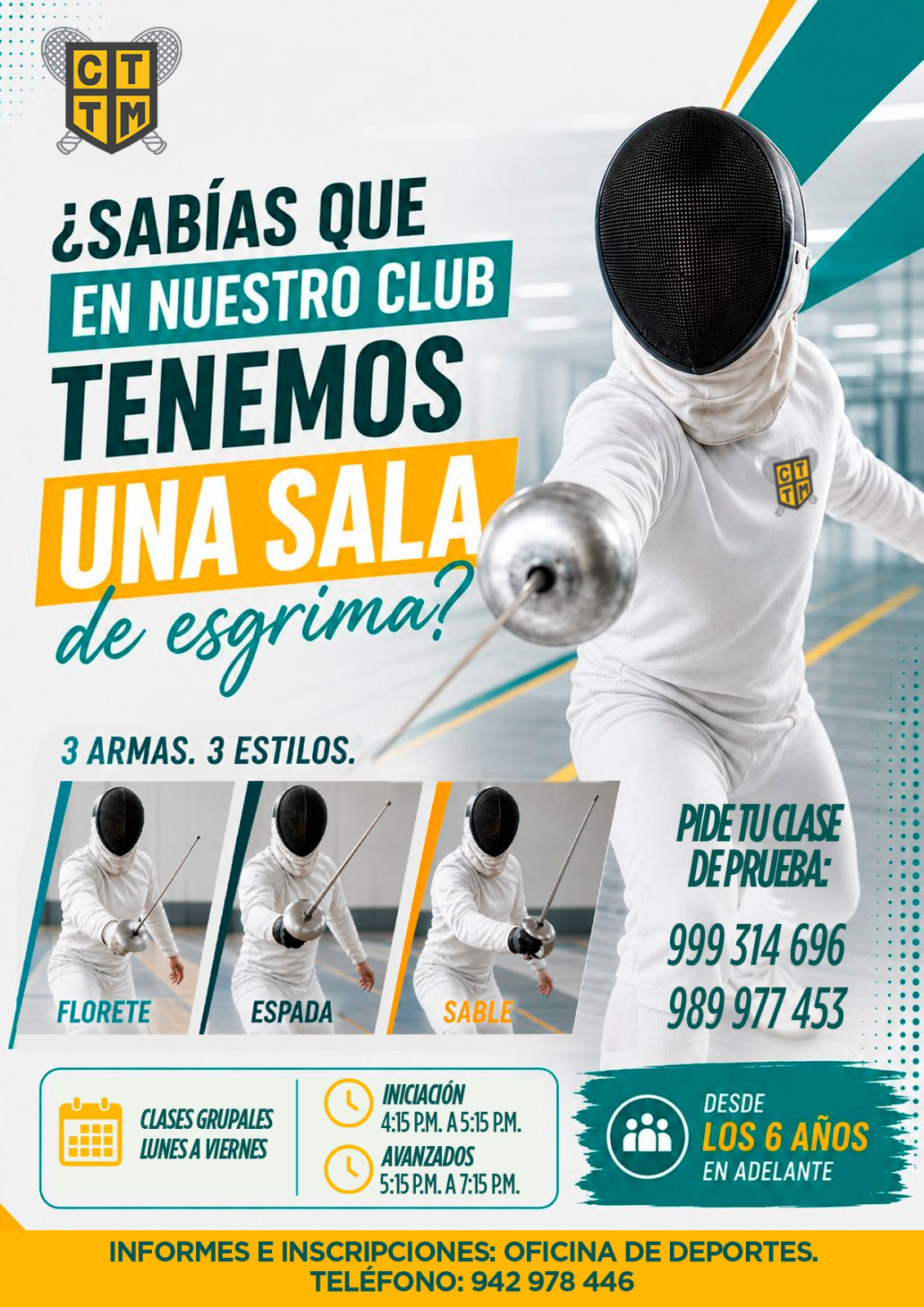 ⚔️🤺✨ ¿SABÍAS QUE EN NUESTRO CLUB TENEMOS UNA SALA DE ESGRIMA? - CLASE DE PRUEBA Y GRUPALES 🤺🔥