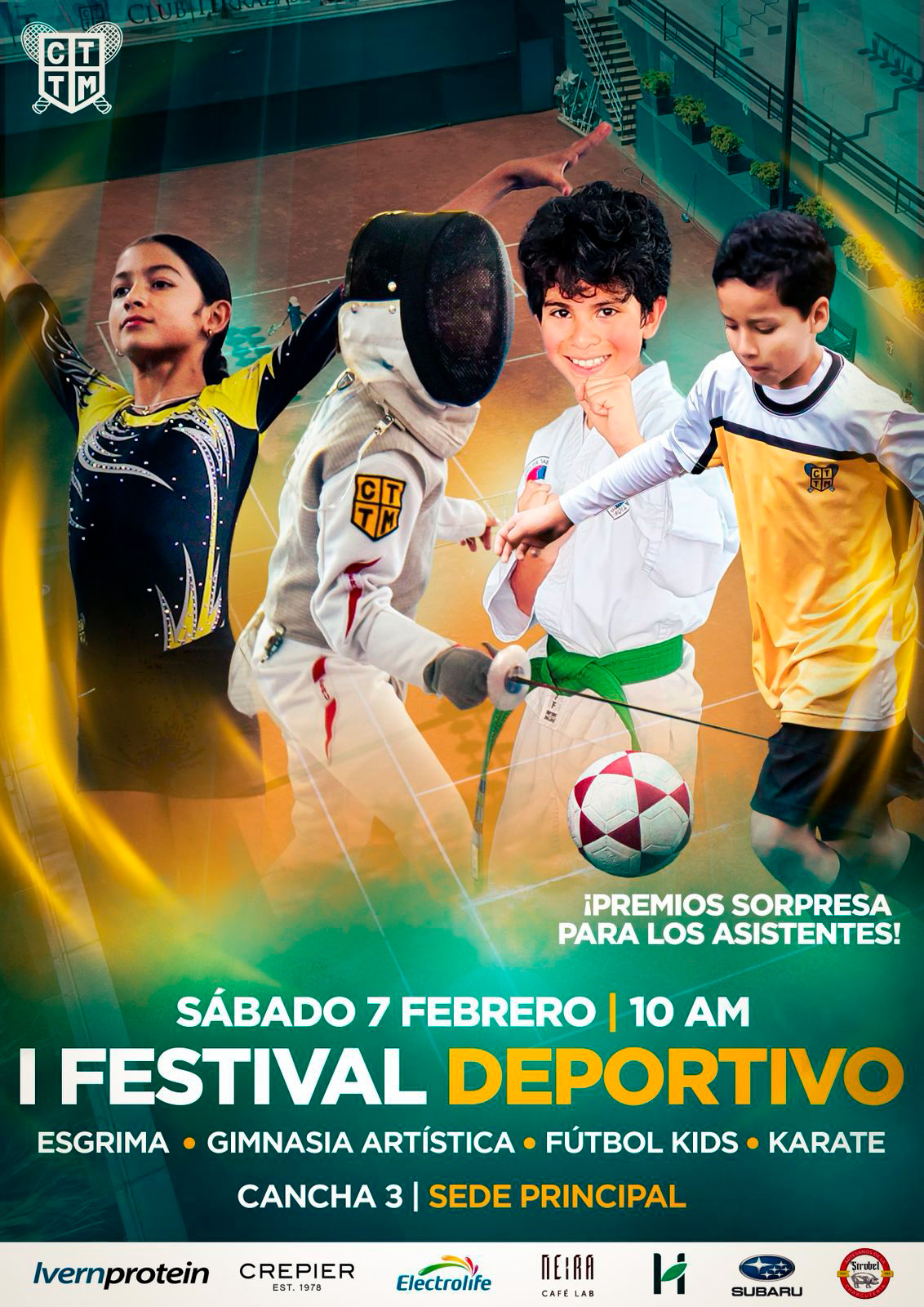 🎉🏅 I FESTIVAL DEPORTIVO: 🤺 Esgrima - 🤸‍♀️ Gimnasia Artística -⚽ Fútbol Kids - 🥋 Karate