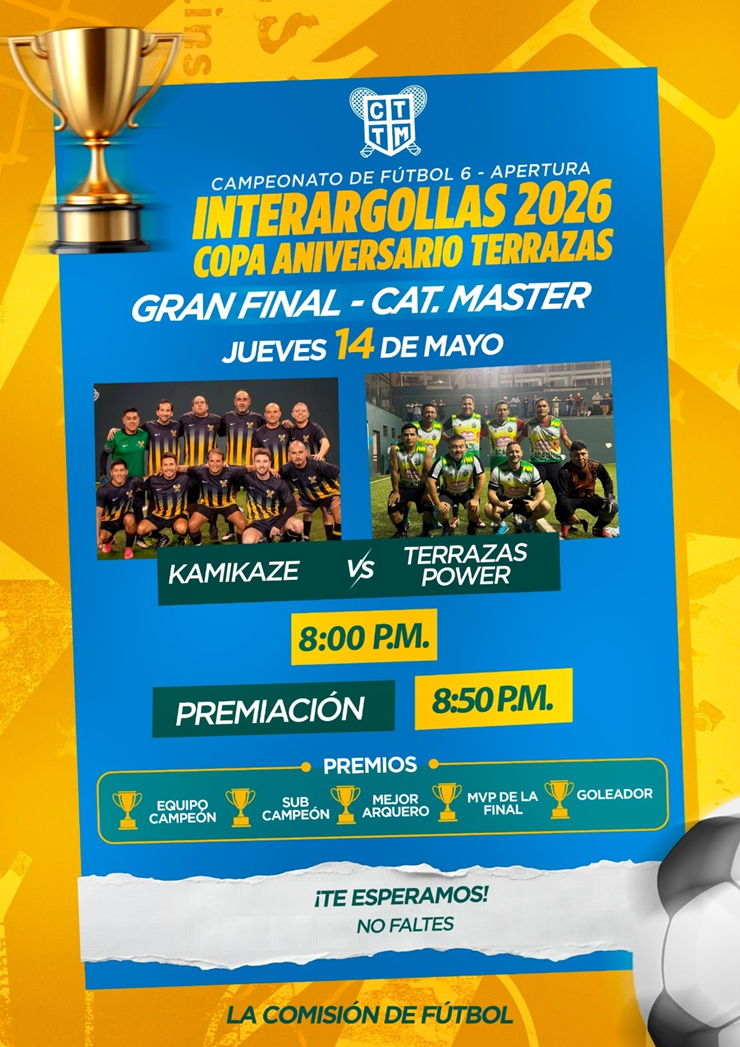 ⚽🔥 GRAN FINAL INTERARGOLLAS 2026 - CATEGORÍA MÁSTER 🔥⚽