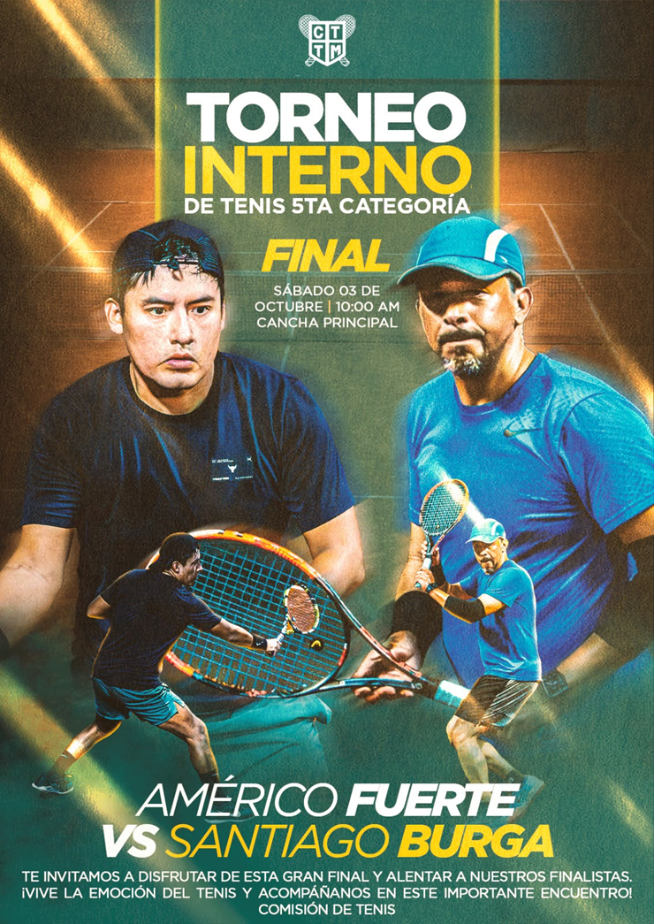 🎾🏆 FINAL DEL TORNEO INTERNO DE TENIS – 5TA CATEGORÍA