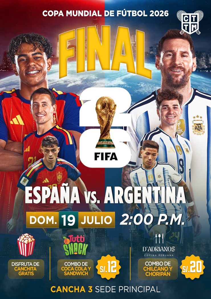 📺⚽ ¡DISFRUTA LA FINAL DEL MUNDIAL EN PANTALLA GIGANTE!