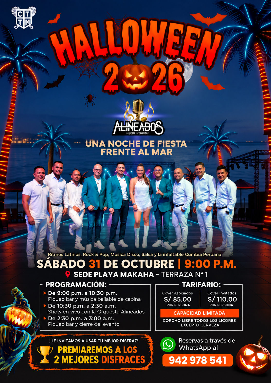 🎃🎶 HALLOWEEN 2026 EN MAKАHA – UNA NOCHE DE FIESTA FRENTE AL MAR  🌊👻