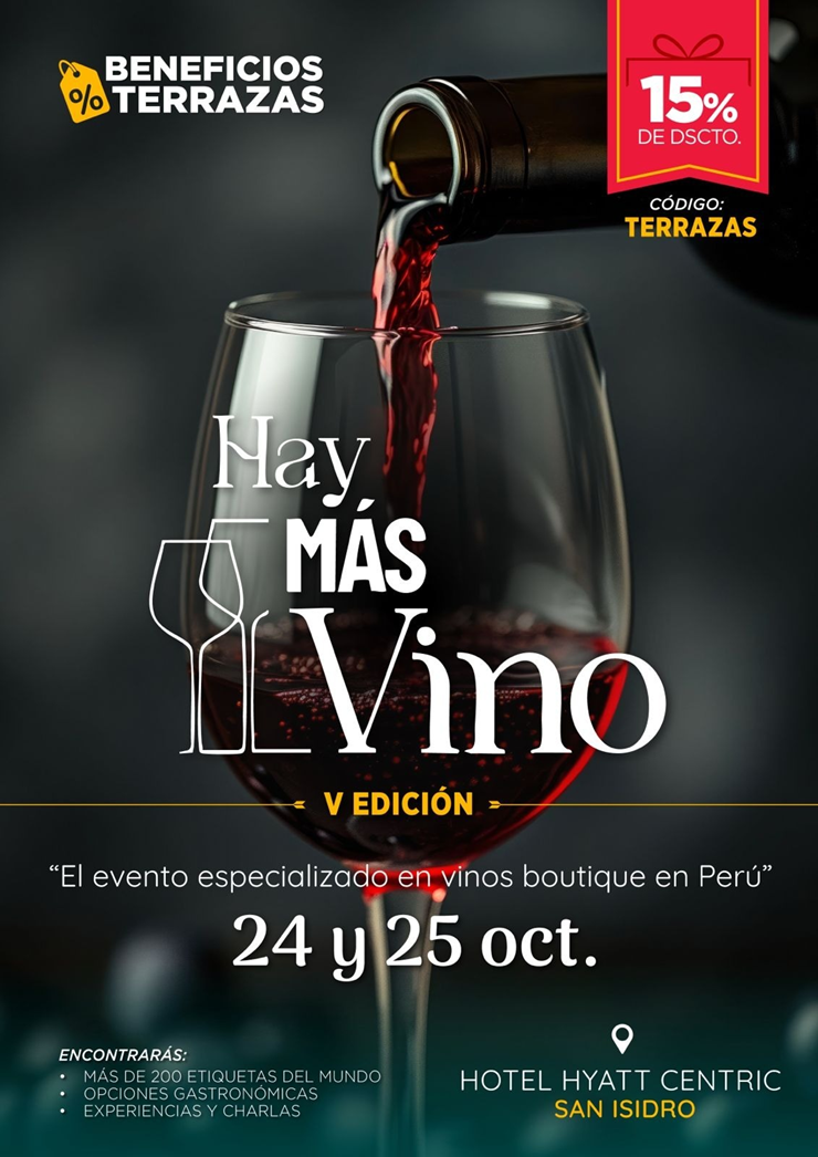 🍷 BENEFICIOS TERRAZAS: HAY MÁS VINO 🍇✨