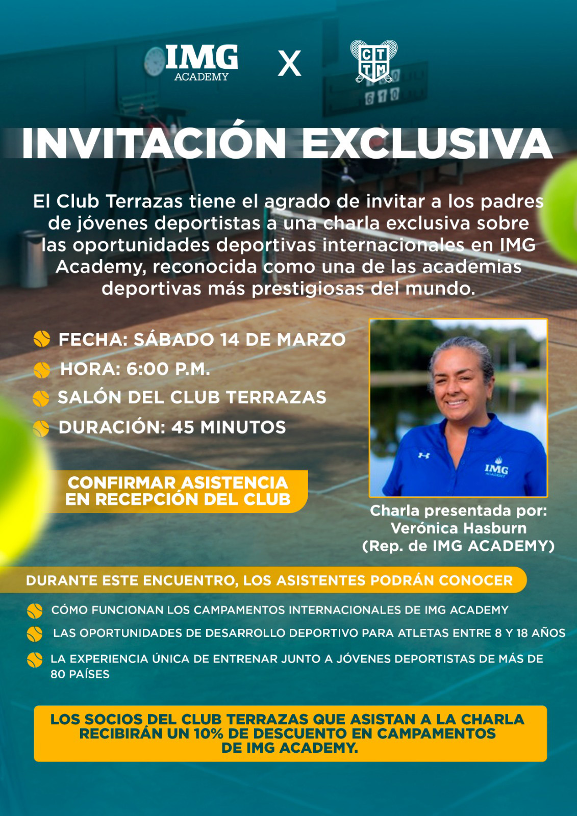 📣📩 INVITACIÓN EXCLUSIVA - CHARLA SOBRE OPORTUNIDADES DEPORTIVAS🏆