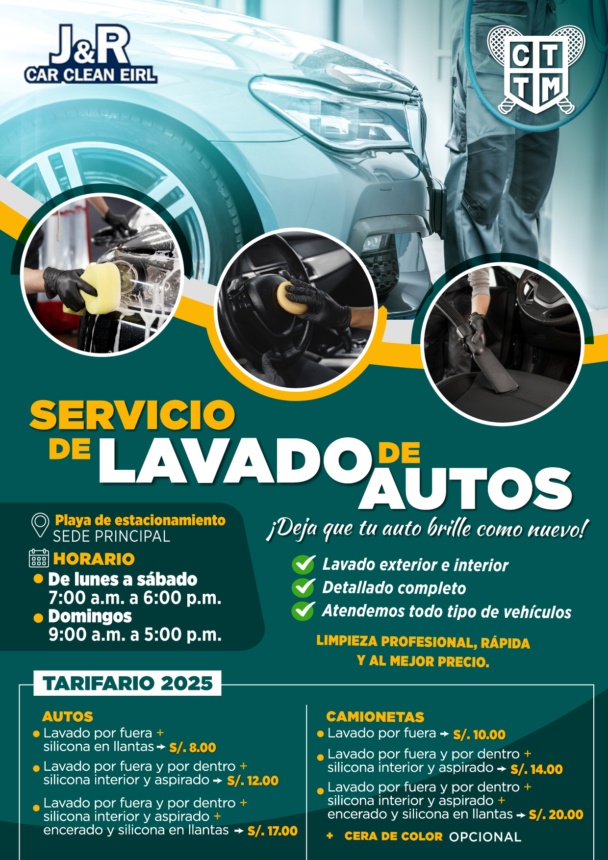 ✨SERVICIO DE LAVADO DE AUTOS 🚗🧼✨