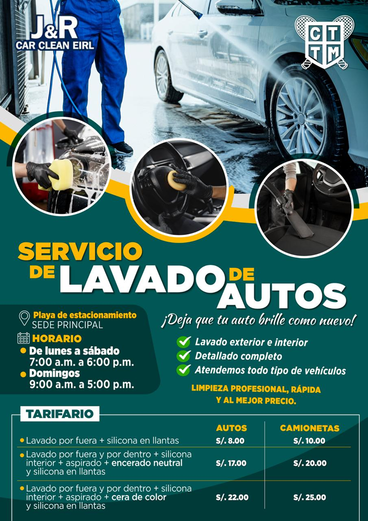 🚗 SERVICIO DE LAVADO DE AUTOS | SEDE PRINCIPAL – HORARIOS Y TARIFAS