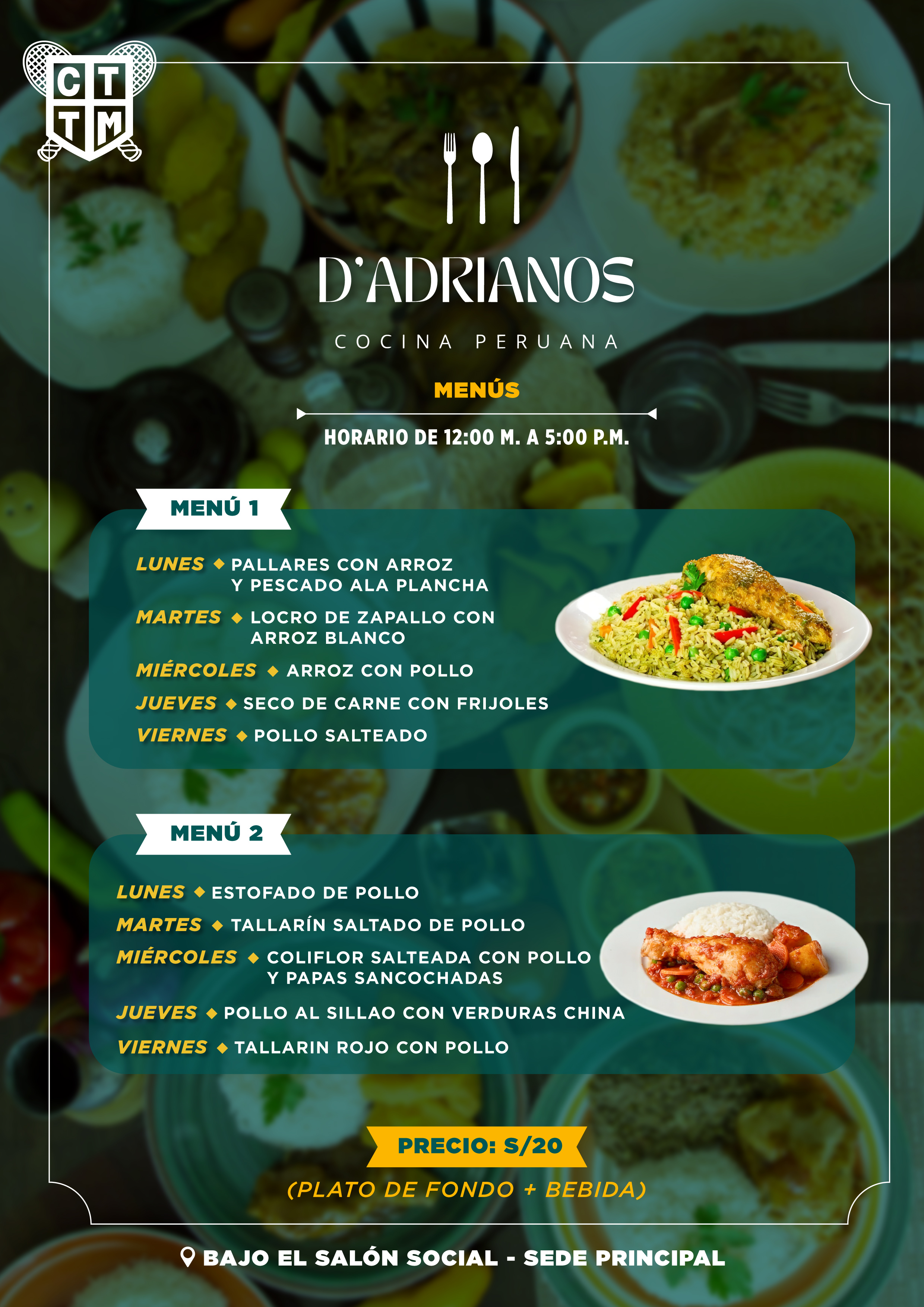 🍽️¡VEN A DISFRUTAR LOS MENÚS DEL RESTAURANTE D'ADRIANOS!🍽️