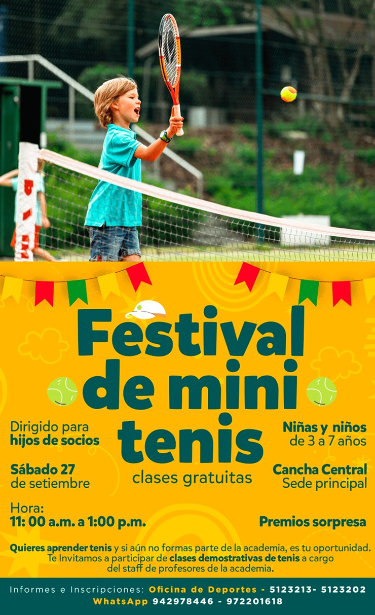 🎉🎾 FESTIVAL DE MINI TENIS 👧🧒✨