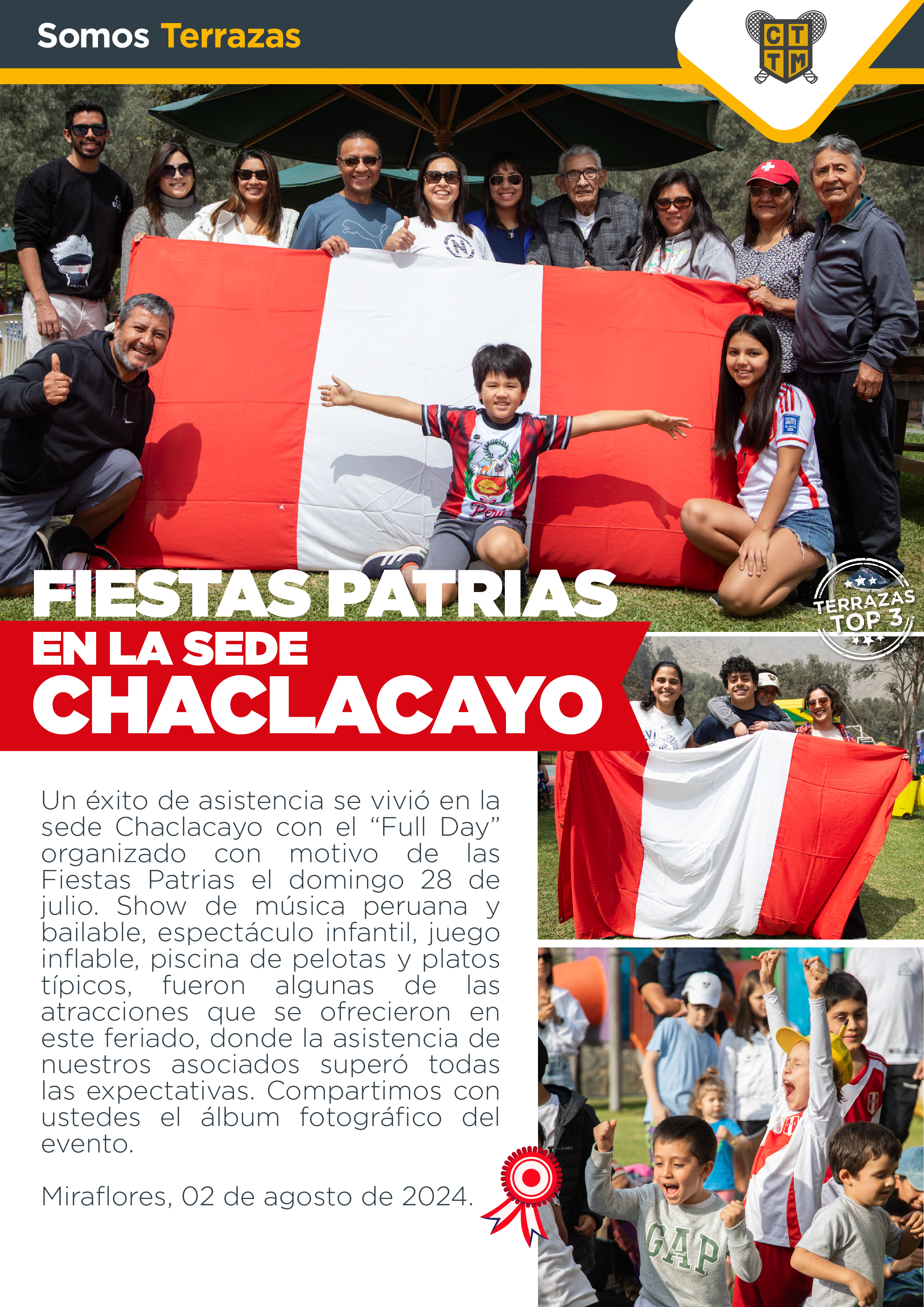 FIESTAS PATRIAS EN LA SEDE  CHACLACAYO