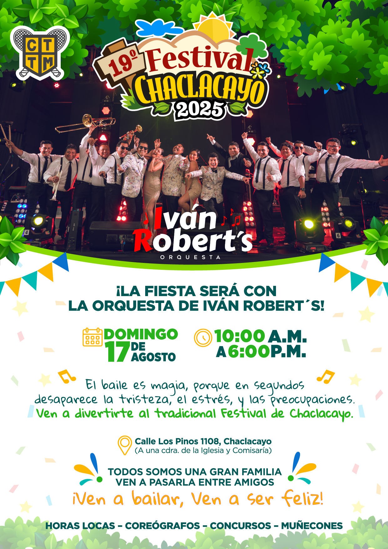 🎉🎶 FESTIVAL DE CHACLACAYO CON IVÁN ROBERT’S ORQUESTA 🎶🎉