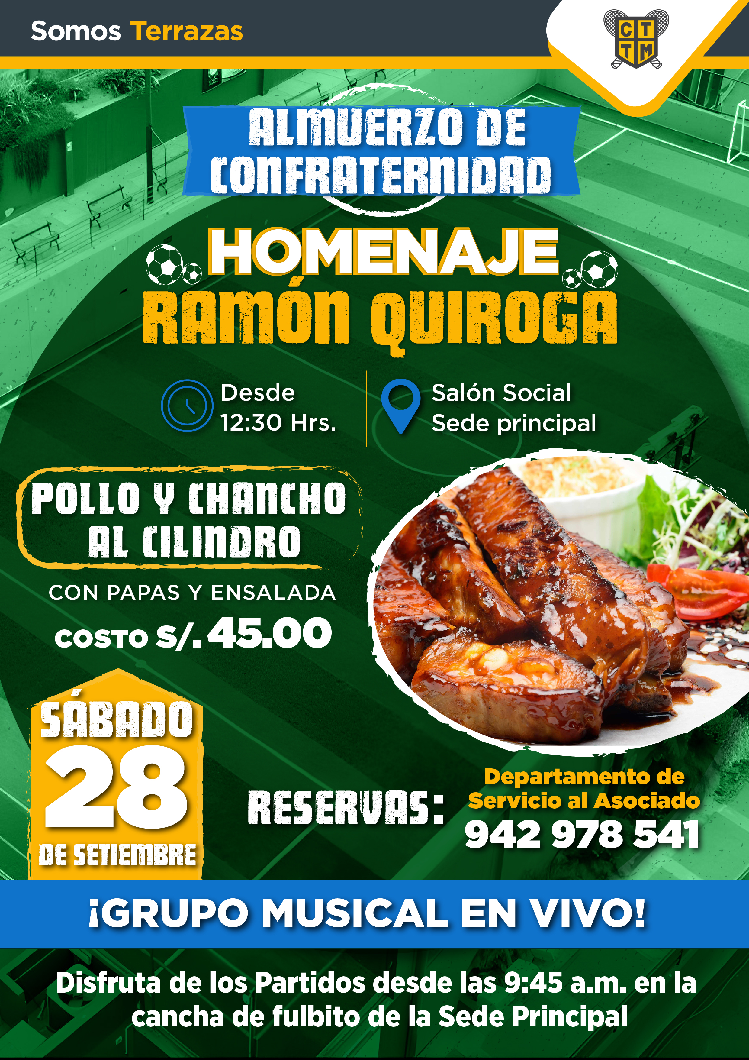 ALMUERZO DE CONFRATERNIDAD: HOMENAJE A RAMÓN QUIROGA 
