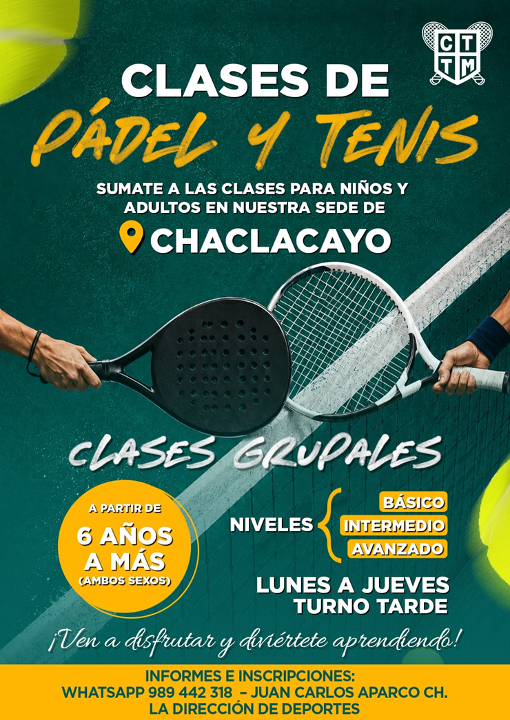 🎾 PÁDEL Y TENIS EN CHACLACAYO | CLASES PARA NIÑOS Y ADULTOS