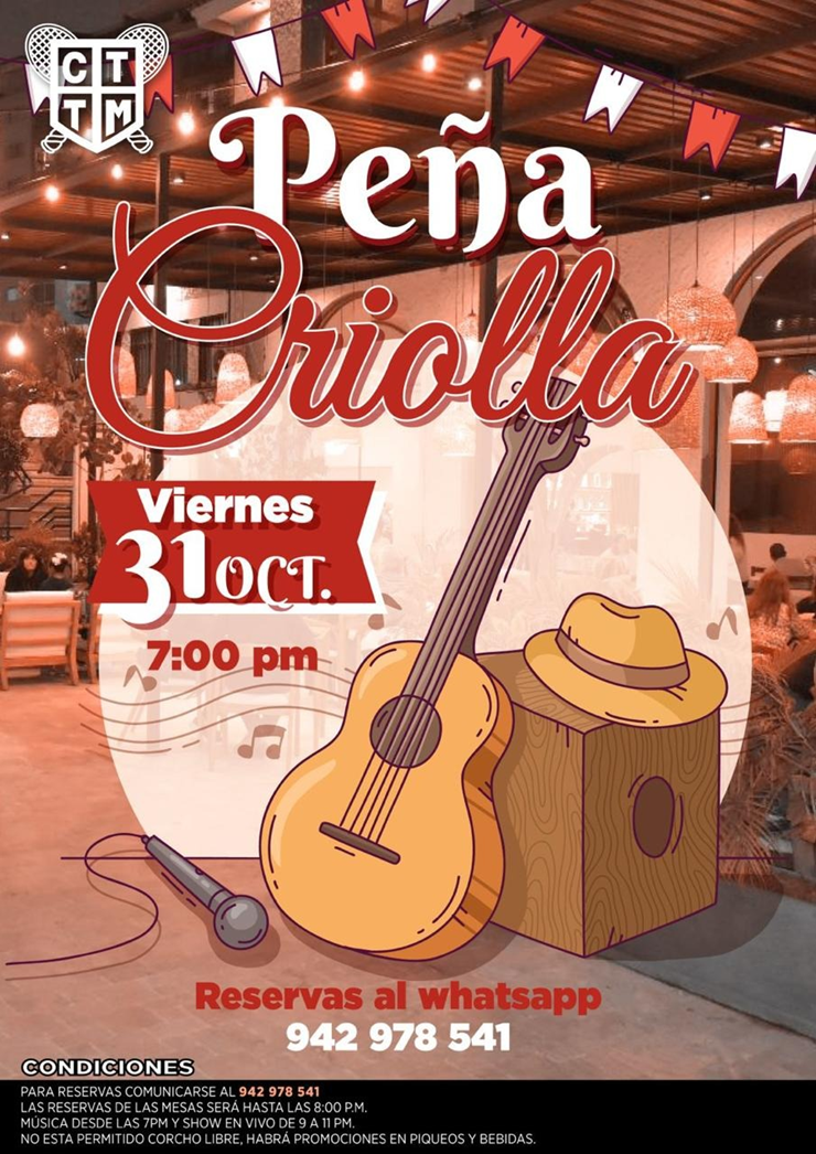 🎶🇵🇪 PEÑA CRIOLLA - TERRAZA LOUNGE 💃🕺