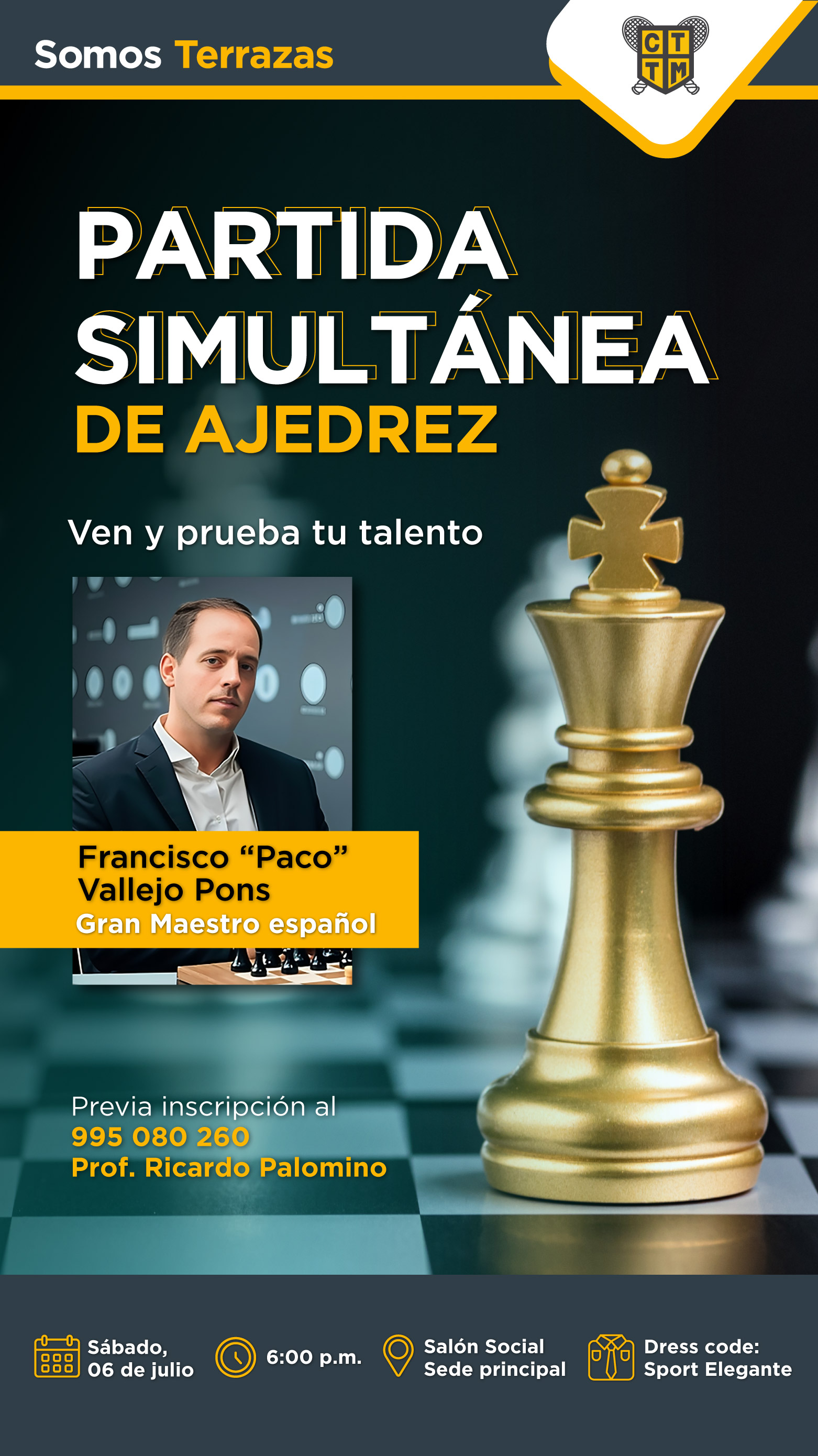 PARTIDA SIMULTÁNEA DE AJEDREZ 