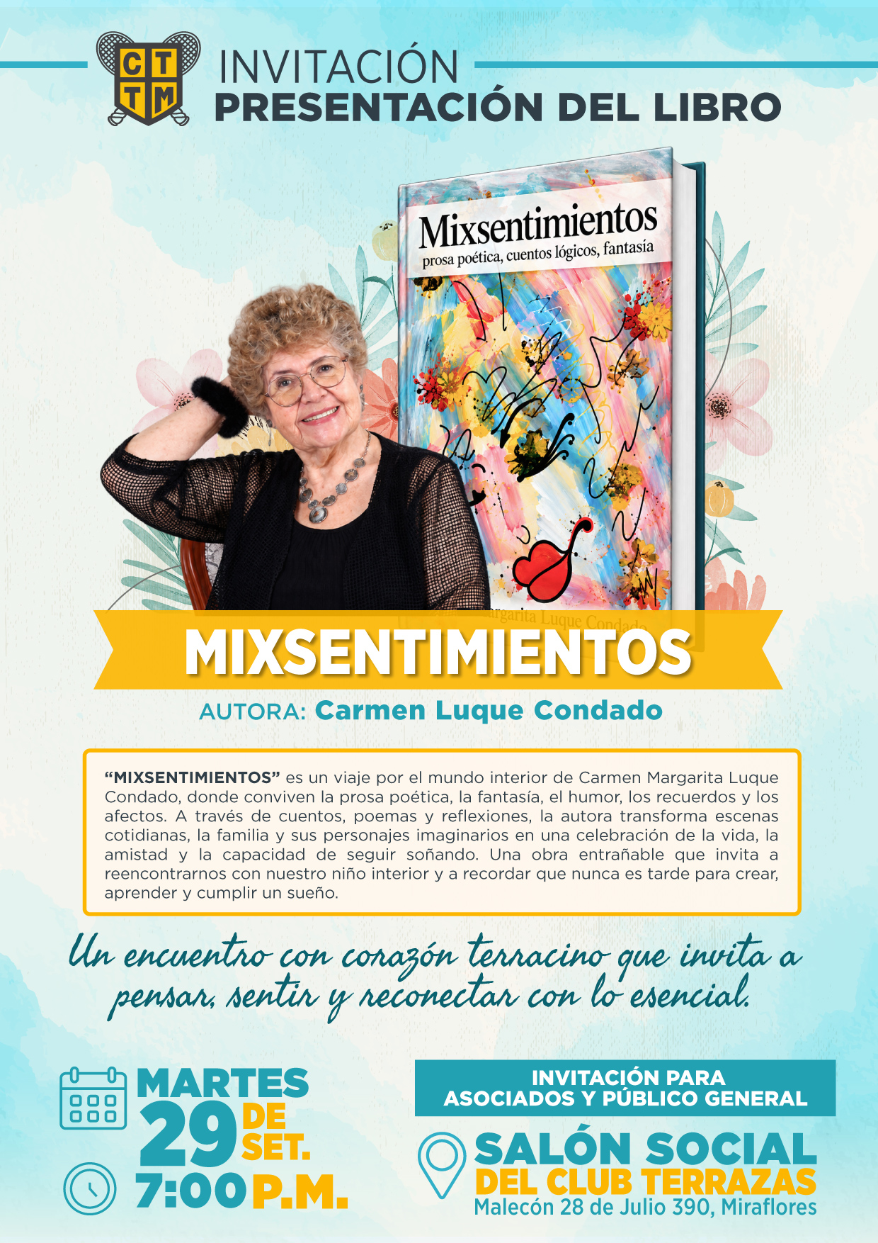 📚✨ PRESENTACIÓN DEL LIBRO “MIXSENTIMIENTOS” | CARMEN LUQUE CONDADO