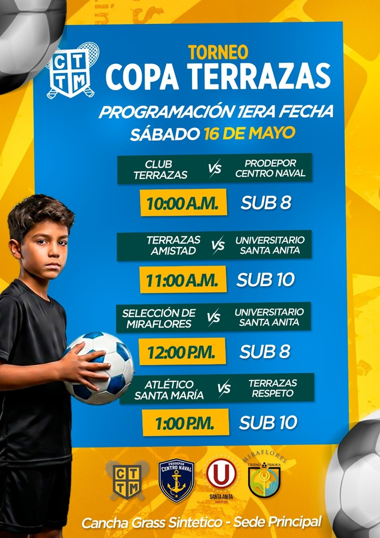 ⚽🏆 TORNEO COPA TERRAZAS – PROGRAMACIÓN 1ERA FECHA 🏆⚽