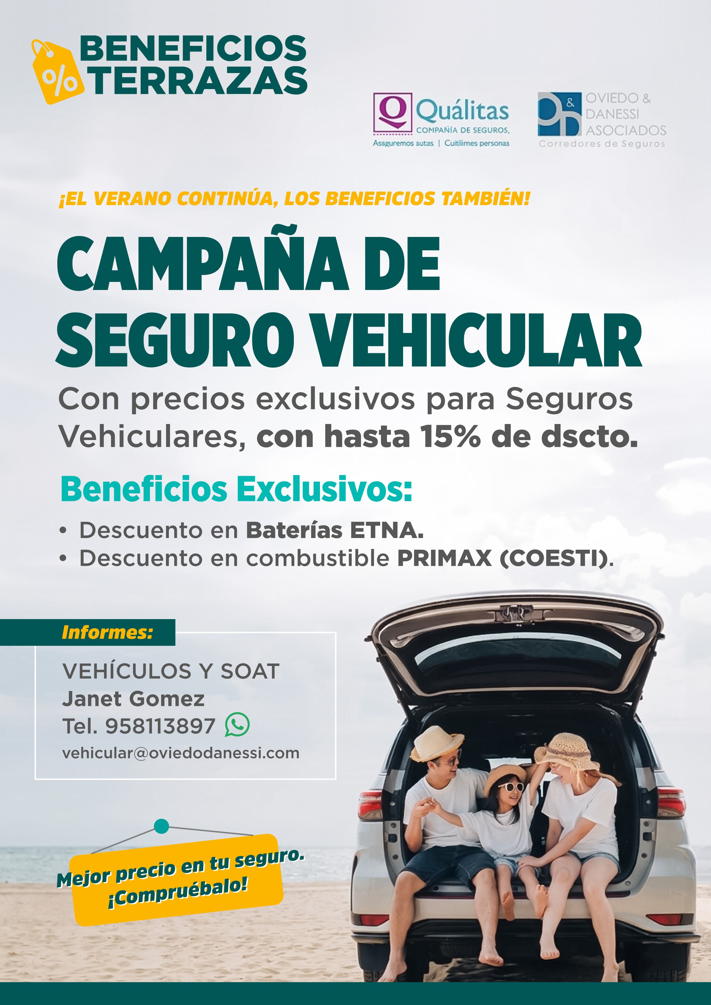 🏷️BENEFICIOS TERRAZAS: CAMPAÑA DE SEGURO VEHICULAR 🚘🛡️