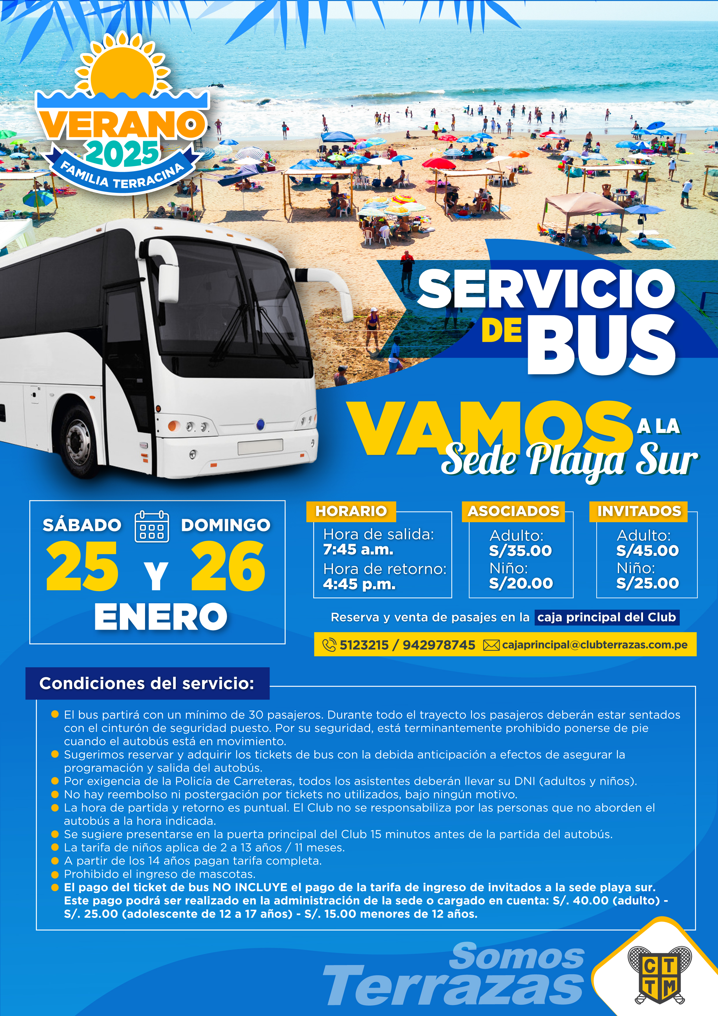🚌 SERVICIO DE BUS A SEDE CHEPECONDE 🚌