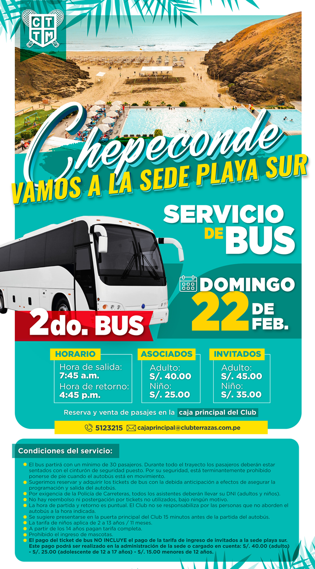🚌 2DO BUS  A SEDE CHEPECONDE 🏖️☀️
