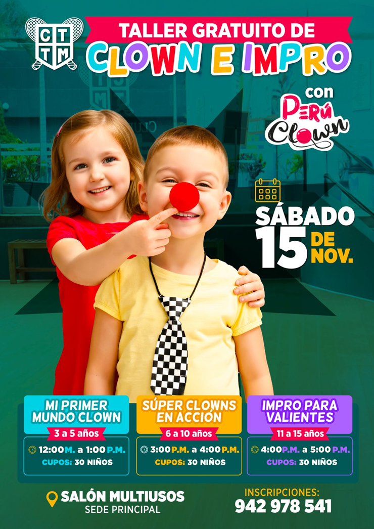 🤹‍♀️ TALLER GRATUITO DE CLOWN E IMPRO 🤡✨