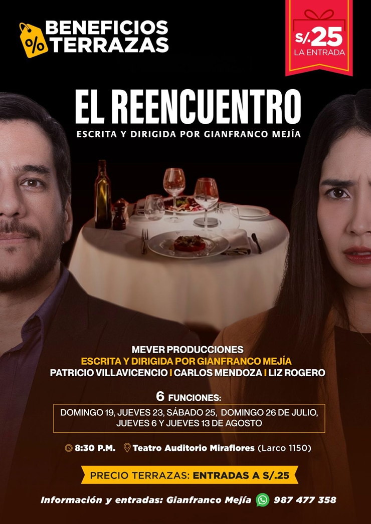 🌟🎭 ¡VIVE UNA GRAN NOCHE DE TEATRO CON BENEFICIO TERRAZAS!