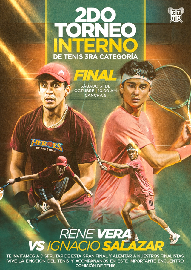 🎾🏆 GRAN FINAL DEL 2DO TORNEO INTERNO DE TENIS – 3RA CATEGORÍA | RENÉ VERA VS. IGNACIO SALAZAR 🔥