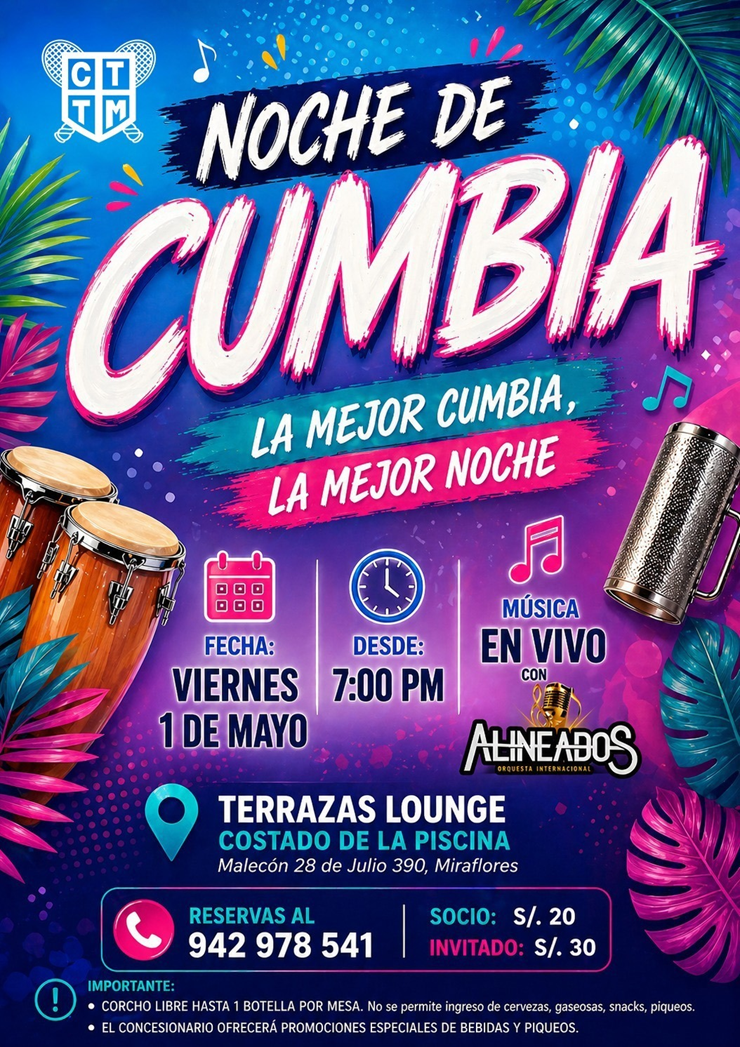 🎶💃 NOCHE DE CUMBIA EN TERRAZAS LOUNGE 🌴✨