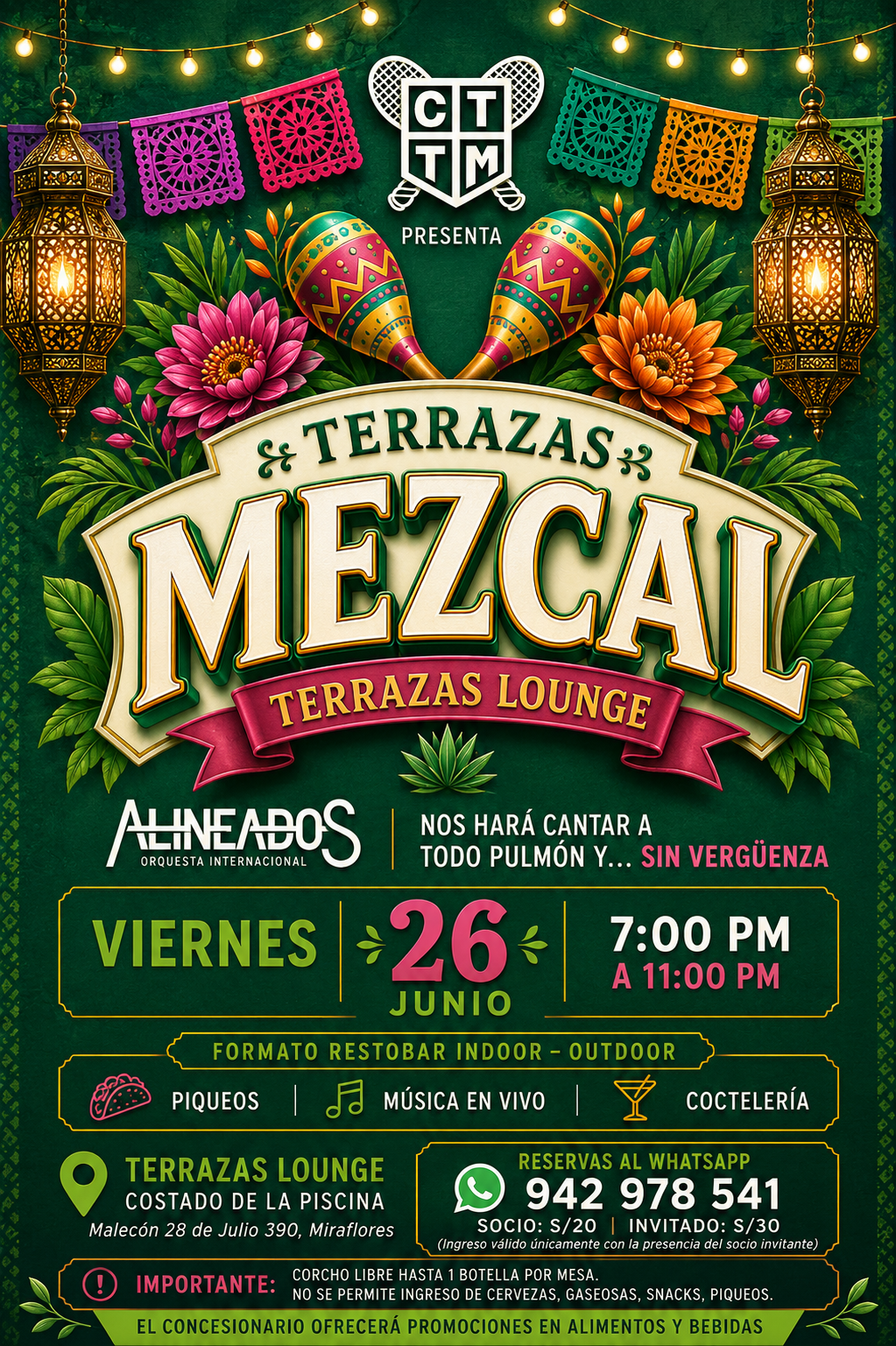 🎶💃TERRAZAS LOUNGE-  MEZCAL🕺✨🪇